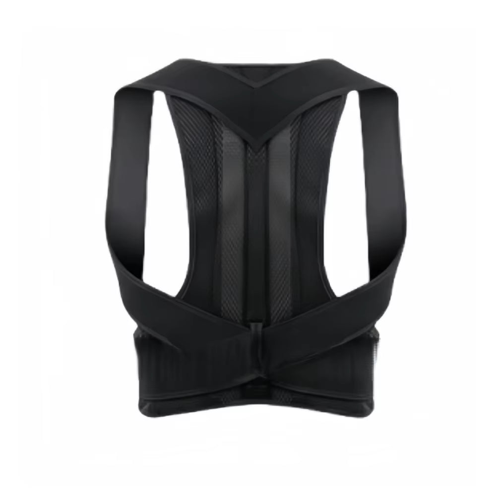 1 Reinforced Belt Lumbar Column Posture Corrector Vest Adjustable Back Support Strap Shoulder Spine Brace Neck Stretcher Trainer